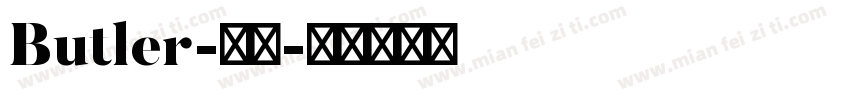 Butler-常规字体转换