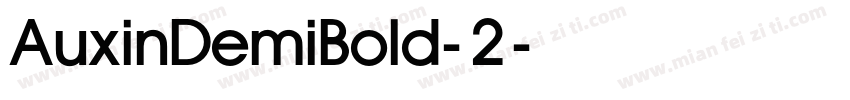 AuxinDemiBold-2字体转换