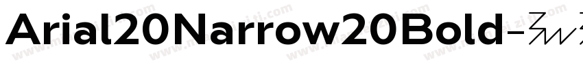 Arial20Narrow20Bold字体转换