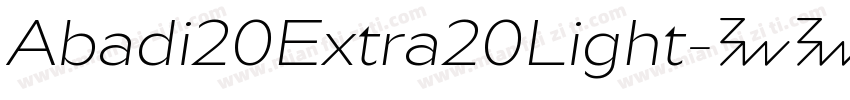 Abadi20Extra20Light字体转换