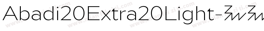 Abadi20Extra20Light字体转换