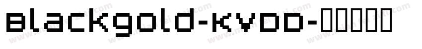Blackgold-KvDD字体转换