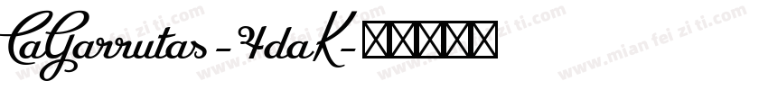 CaGarrutas-4daK字体转换