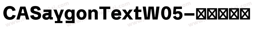 CASaygonTextW05字体转换