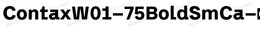 ContaxW01-75BoldSmCa字体转换