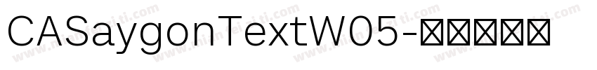 CASaygonTextW05字体转换