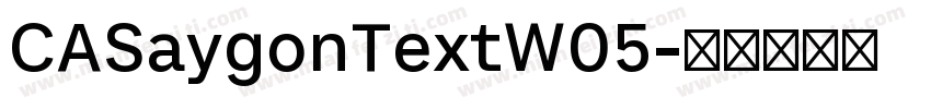 CASaygonTextW05字体转换