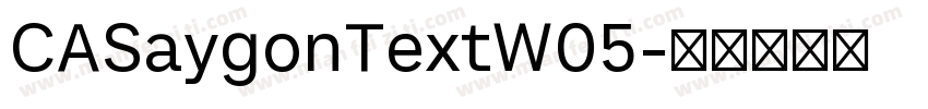 CASaygonTextW05字体转换