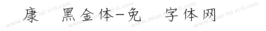 华康丽黑金体字体转换