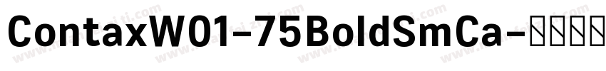 ContaxW01-75BoldSmCa字体转换