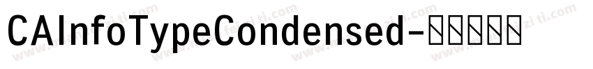 CAInfoTypeCondensed字体转换