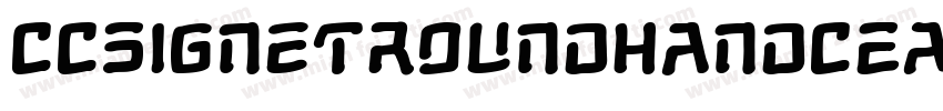 CCSignetRoundhandCEATT-BoldItal字体转换