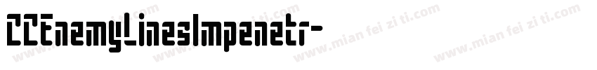 CCEnemyLinesImpenetr字体转换