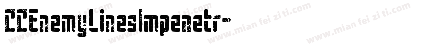 CCEnemyLinesImpenetr字体转换