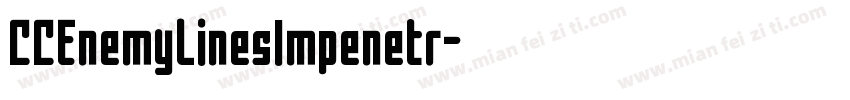 CCEnemyLinesImpenetr字体转换