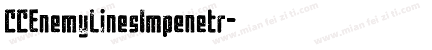 CCEnemyLinesImpenetr字体转换