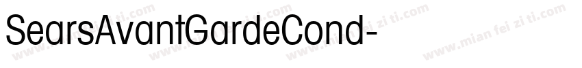 SearsAvantGardeCond字体转换