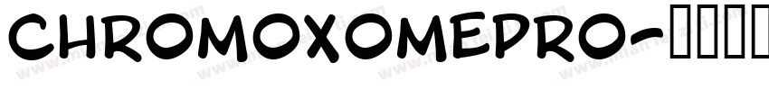 ChromoxomePro字体转换