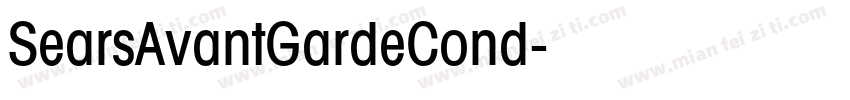 SearsAvantGardeCond字体转换