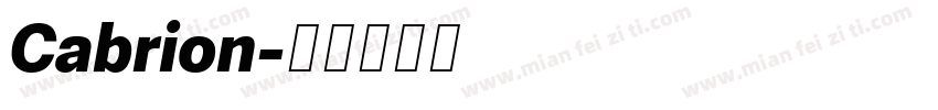 Cabrion字体转换