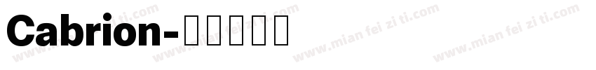 Cabrion字体转换
