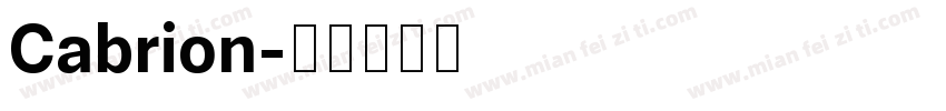 Cabrion字体转换