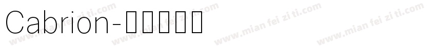 Cabrion字体转换