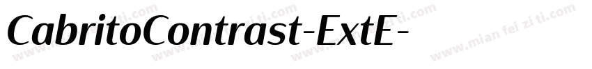 CabritoContrast-ExtE字体转换
