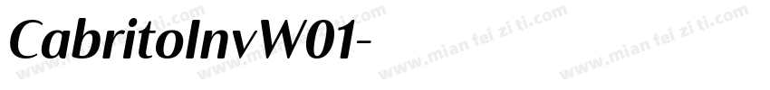 CabritoInvW01字体转换