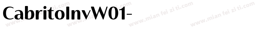 CabritoInvW01字体转换
