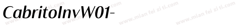 CabritoInvW01字体转换