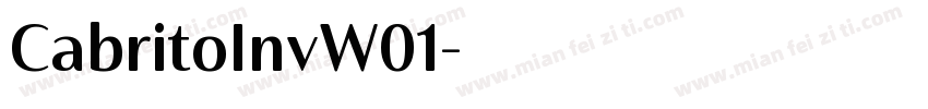 CabritoInvW01字体转换