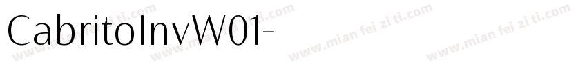 CabritoInvW01字体转换