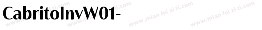 CabritoInvW01字体转换