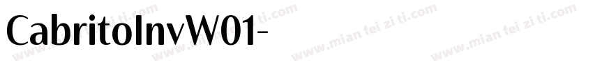 CabritoInvW01字体转换