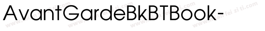 AvantGardeBkBTBook字体转换