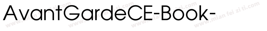 AvantGardeCE-Book字体转换