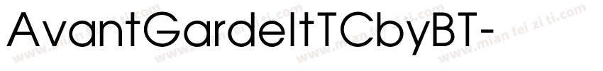 AvantGardeItTCbyBT字体转换
