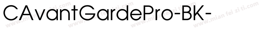 CAvantGardePro-BK字体转换