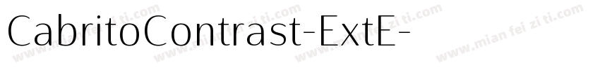 CabritoContrast-ExtE字体转换