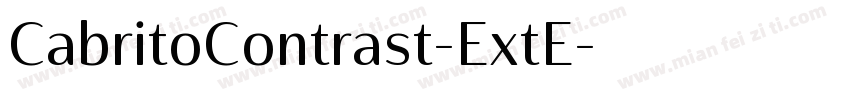 CabritoContrast-ExtE字体转换