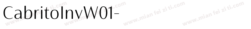 CabritoInvW01字体转换