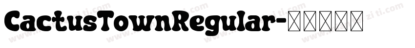 CactusTownRegular字体转换