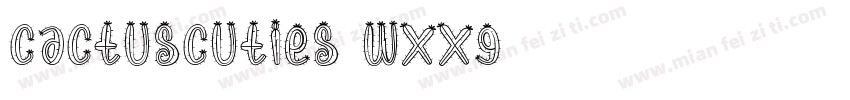 CactusCuties-WXxG字体转换