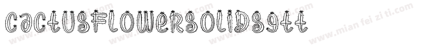 CactusFlowerSolidSGTT字体转换