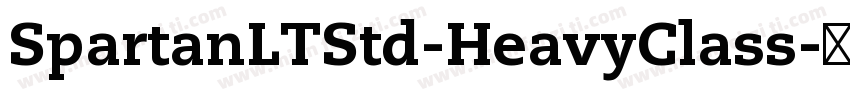 SpartanLTStd-HeavyClass字体转换