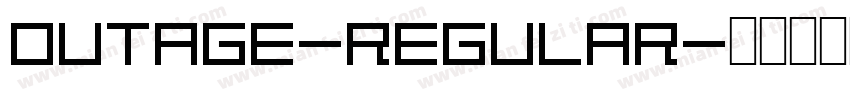 outage-regular字体转换