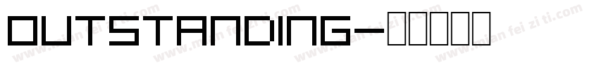 outstanding字体转换