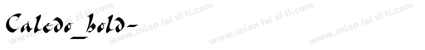 Caledo_bold字体转换