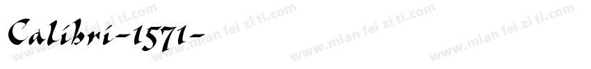 Calibri-1571字体转换